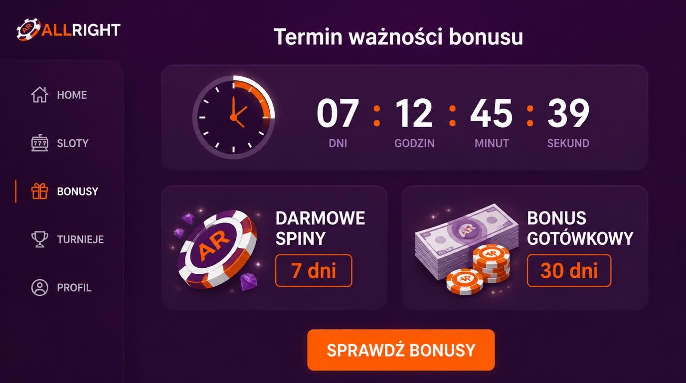 Zegar odliczający czas bonusu
